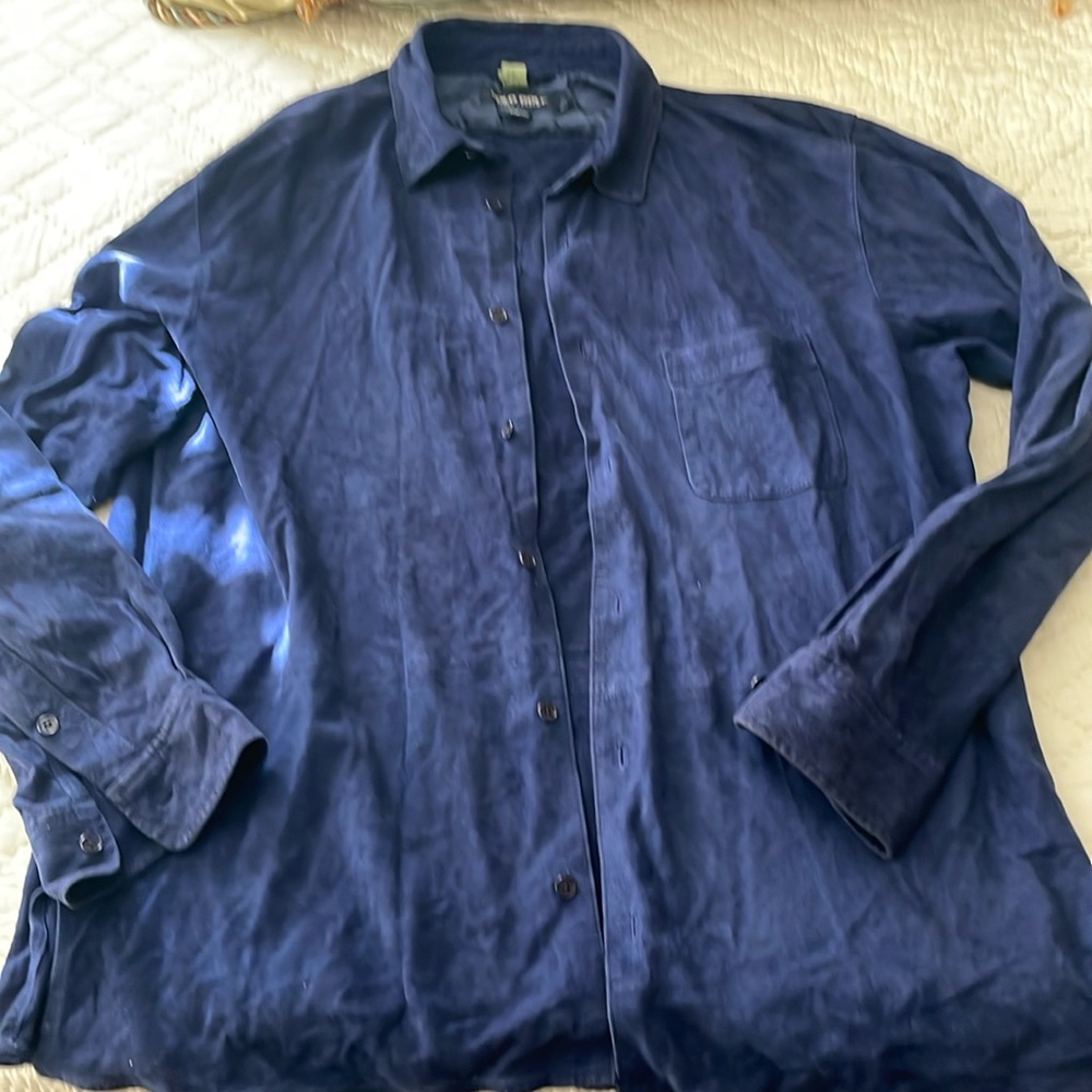 Genuine leather suede shirt XL Polo Golf